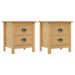 Nattbord Hill 2 stk 46x35x49,5 cm heltre furu