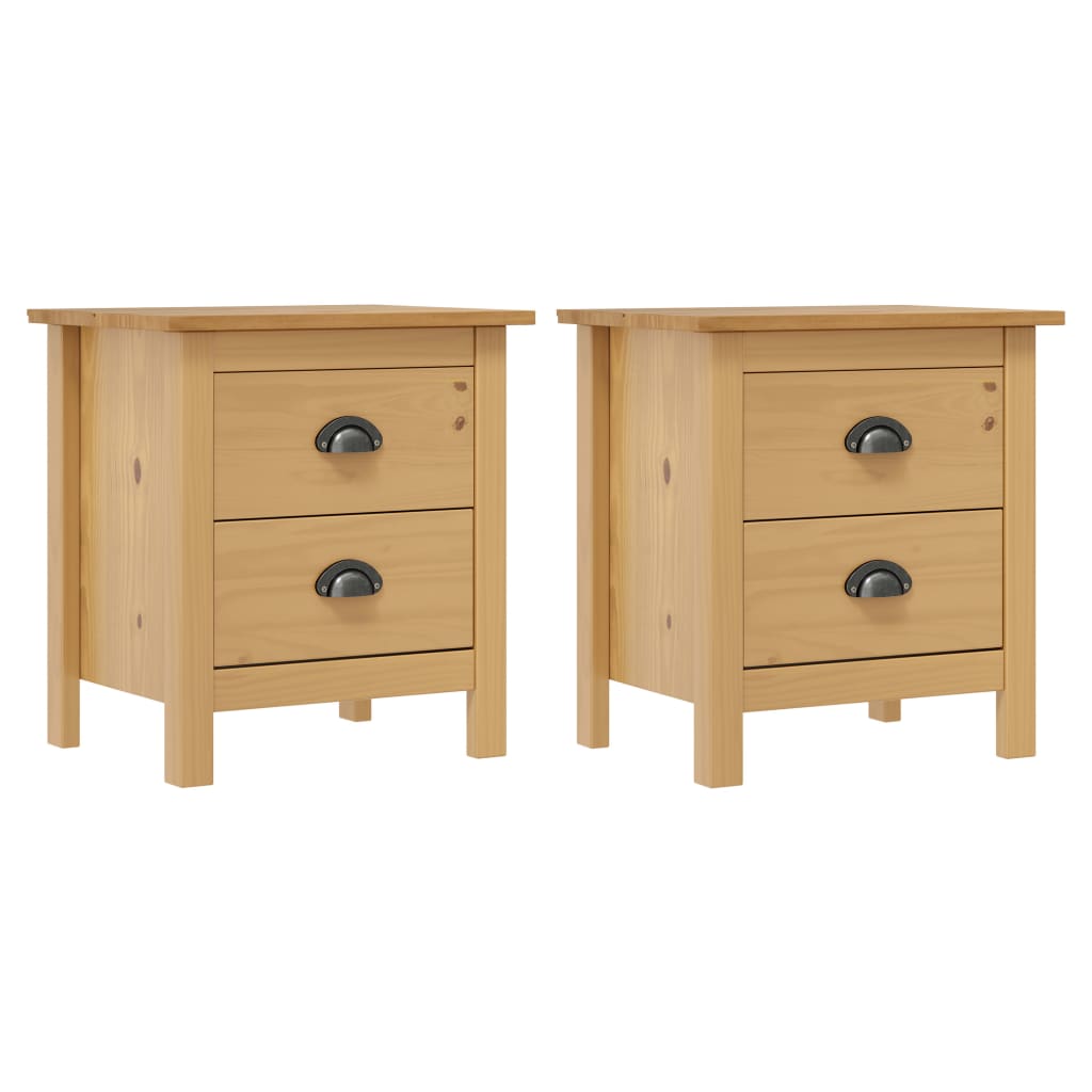 Nattbord Hill 2 stk 46x35x49,5 cm heltre furu