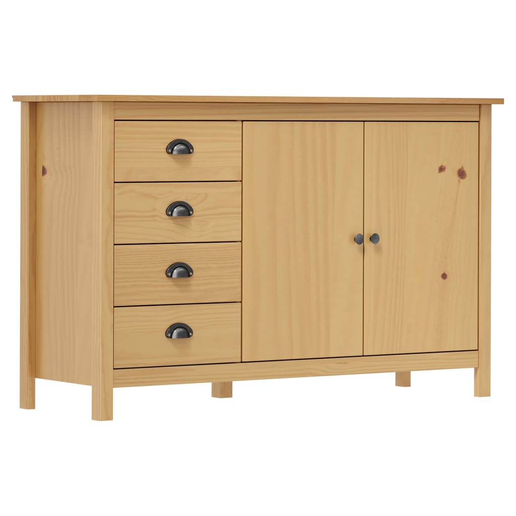 Skjenk Hill honningbrun 130x40x80 cm heltre furu
