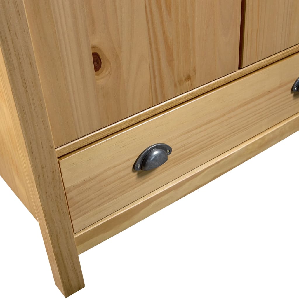 Garderobeskap 2 dører Hill 89x50x170 cm heltre furu