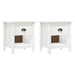 Nattbord 2 stk Hill 46x35x49,5 cm heltre furu