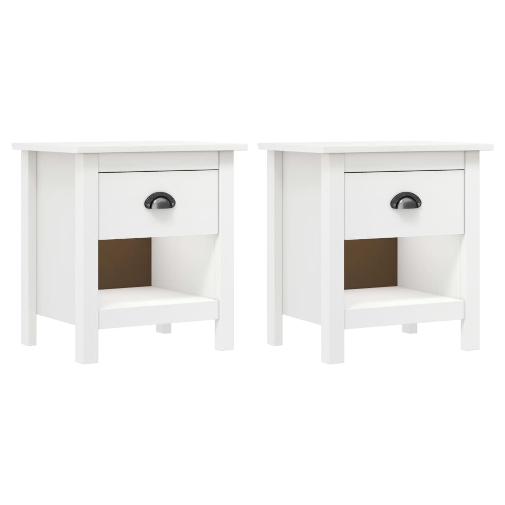 Nattbord 2 stk Hill 46x35x49,5 cm heltre furu