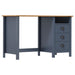 Skrivebord Hill med 3 skuffer grå 120x50x74cm heltre furu