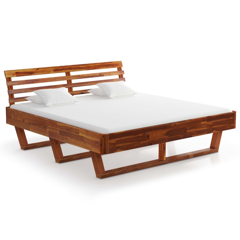 Sengeramme heltre akasie 180x200 cm
