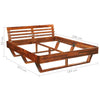 Sengeramme heltre akasie 180x200 cm