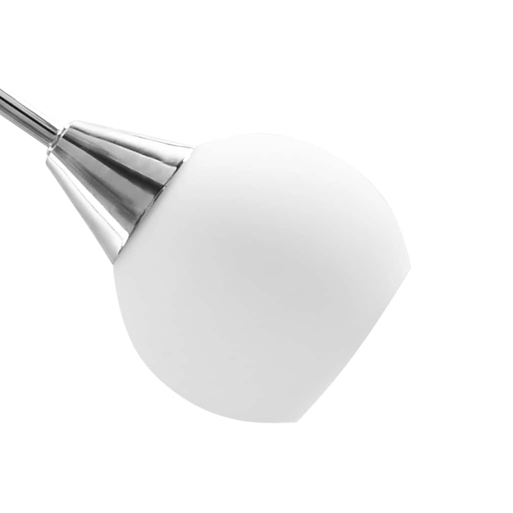 Taklampe keramikkskjermer for 5 E14 lyspærer hvit kule