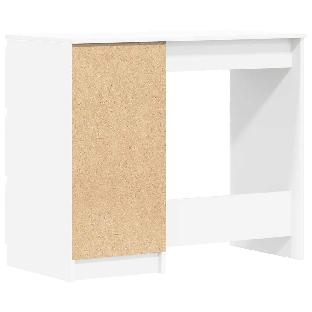 Skrivebord hvit 90x45x76 cm konstruert tre vidaXL