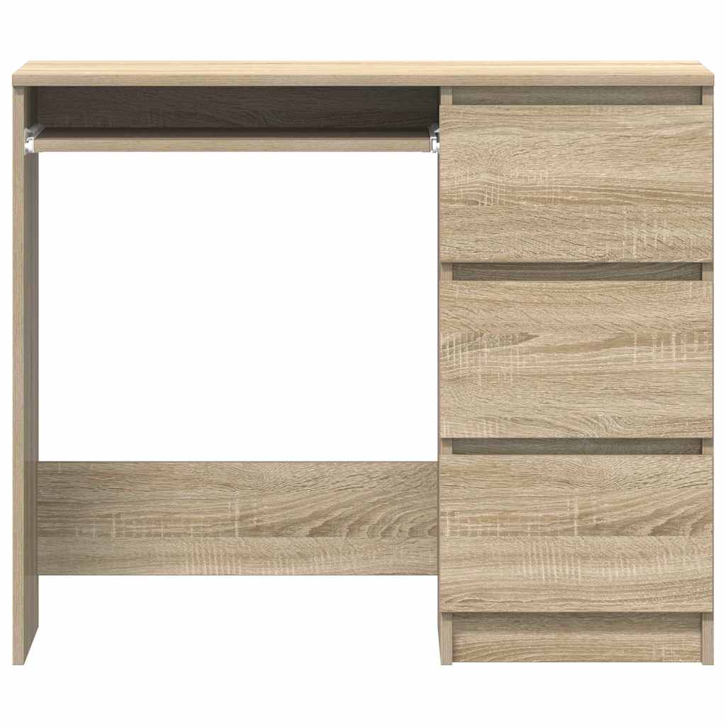 Skrivebord sonoma eik 90x45x76 cm konstruert tre vidaXL