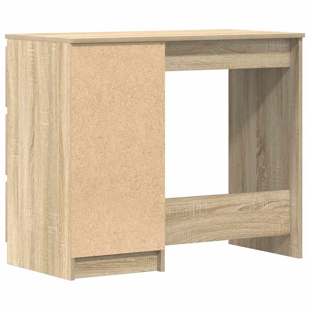 Skrivebord sonoma eik 90x45x76 cm konstruert tre vidaXL