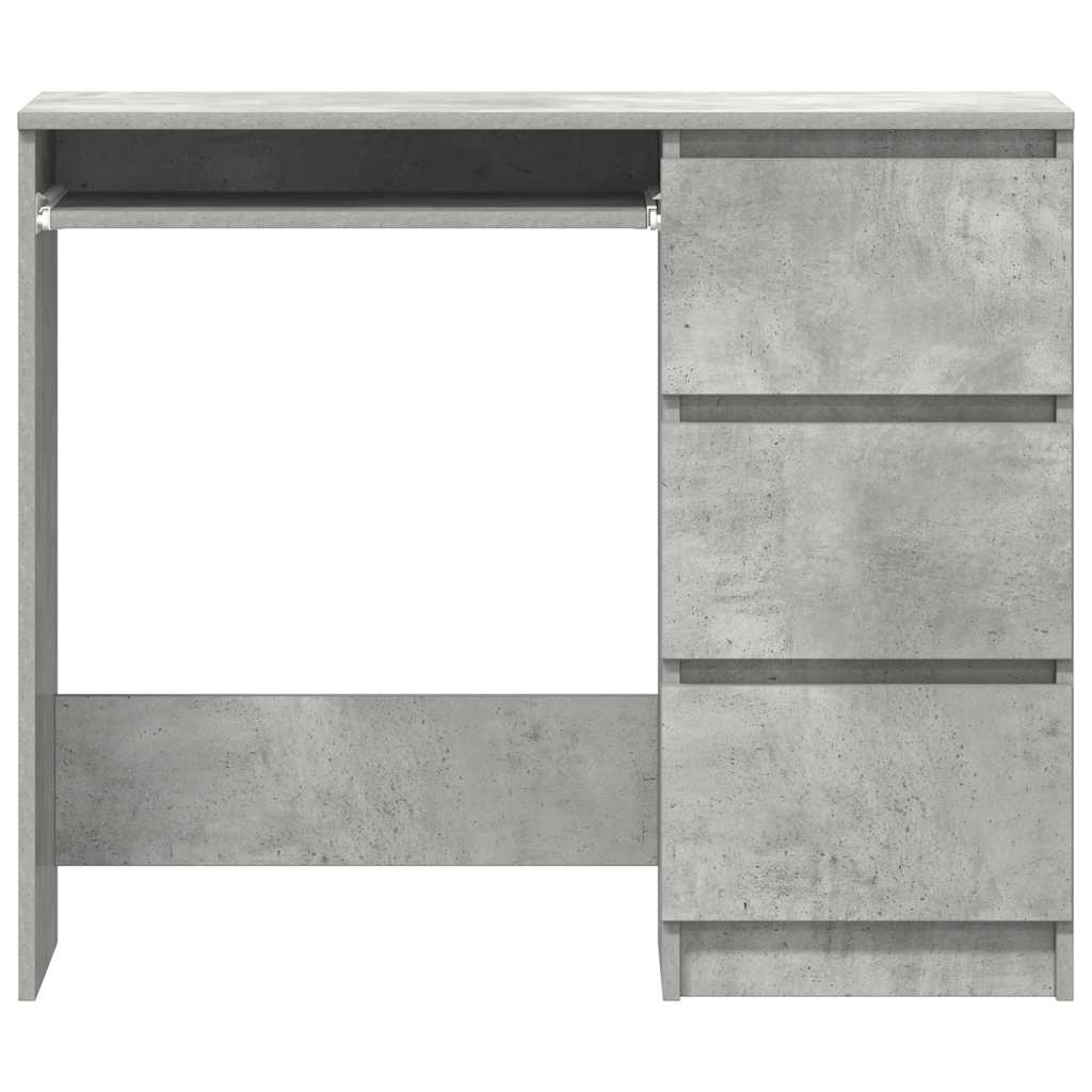 Skrivebord betonggrå 90x45x76 cm konstruert tre vidaXL