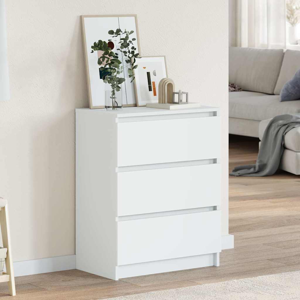 Skjenk hvit 60x35x76 cm konstruert tre vidaXL