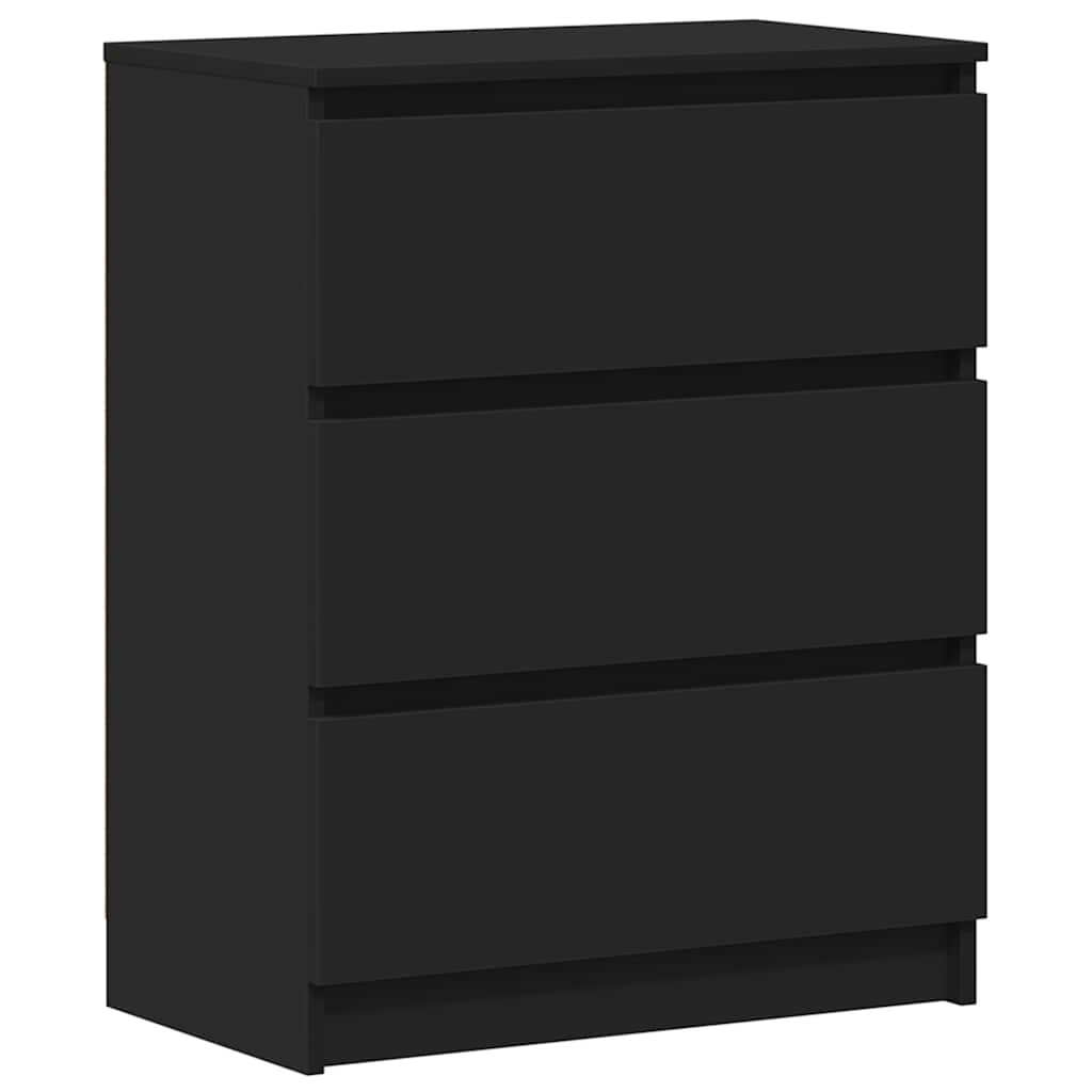 Skjenk svart 60x35x76 cm konstruert tre vidaXL