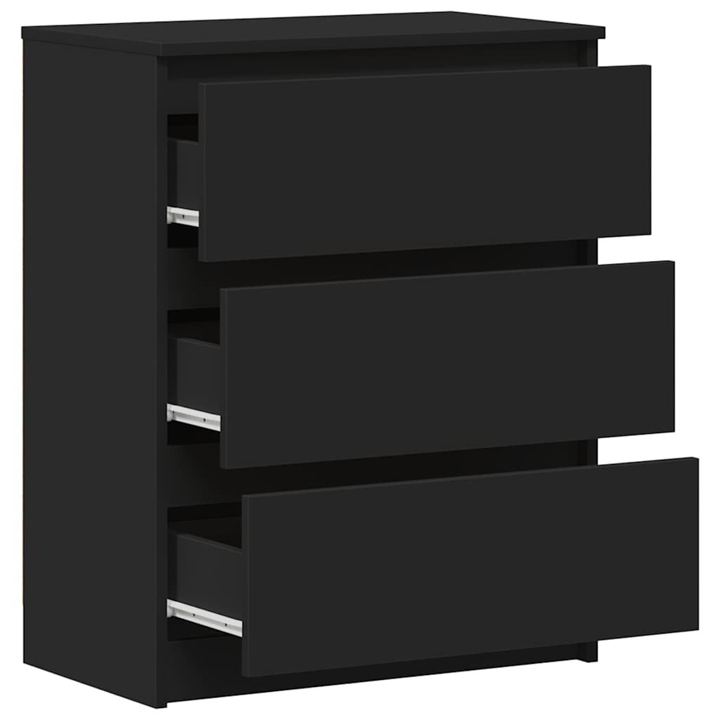 Skjenk svart 60x35x76 cm konstruert tre vidaXL