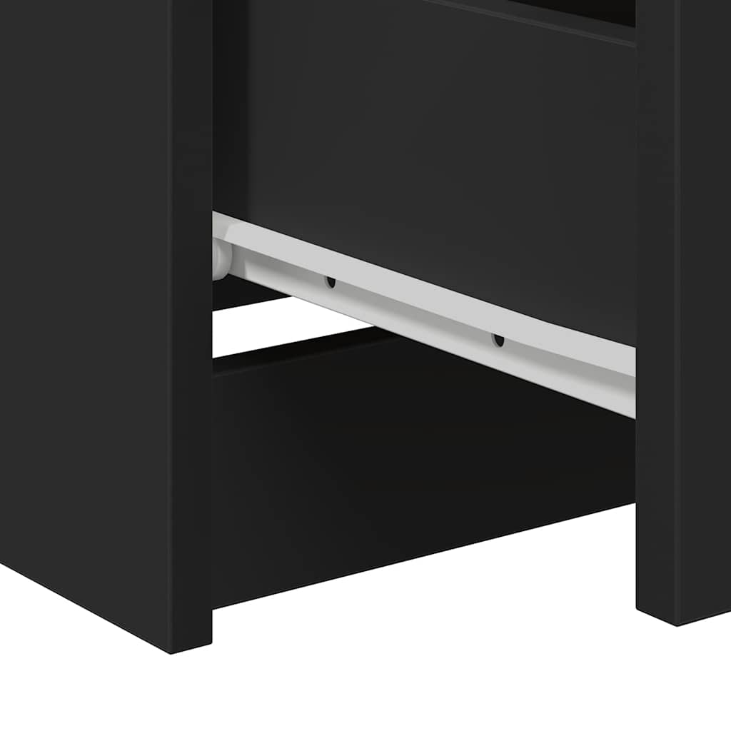 Skjenk svart 60x35x76 cm konstruert tre vidaXL