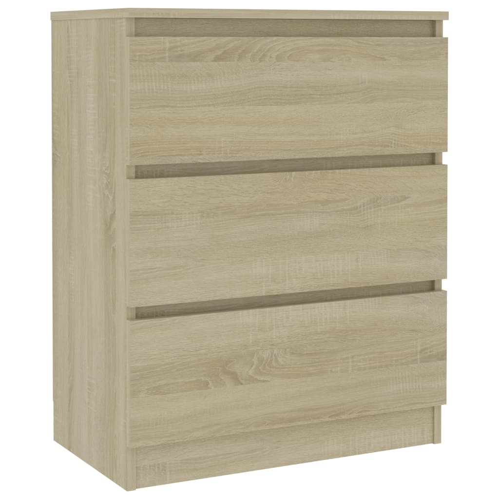 Skjenk sonoma eik 60x35x76 cm konstruert tre vidaXL