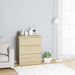 Skjenk sonoma eik 60x35x76 cm konstruert tre vidaXL
