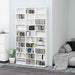 CD-hylle hvit 102x23x177,5 cm konstruert tre