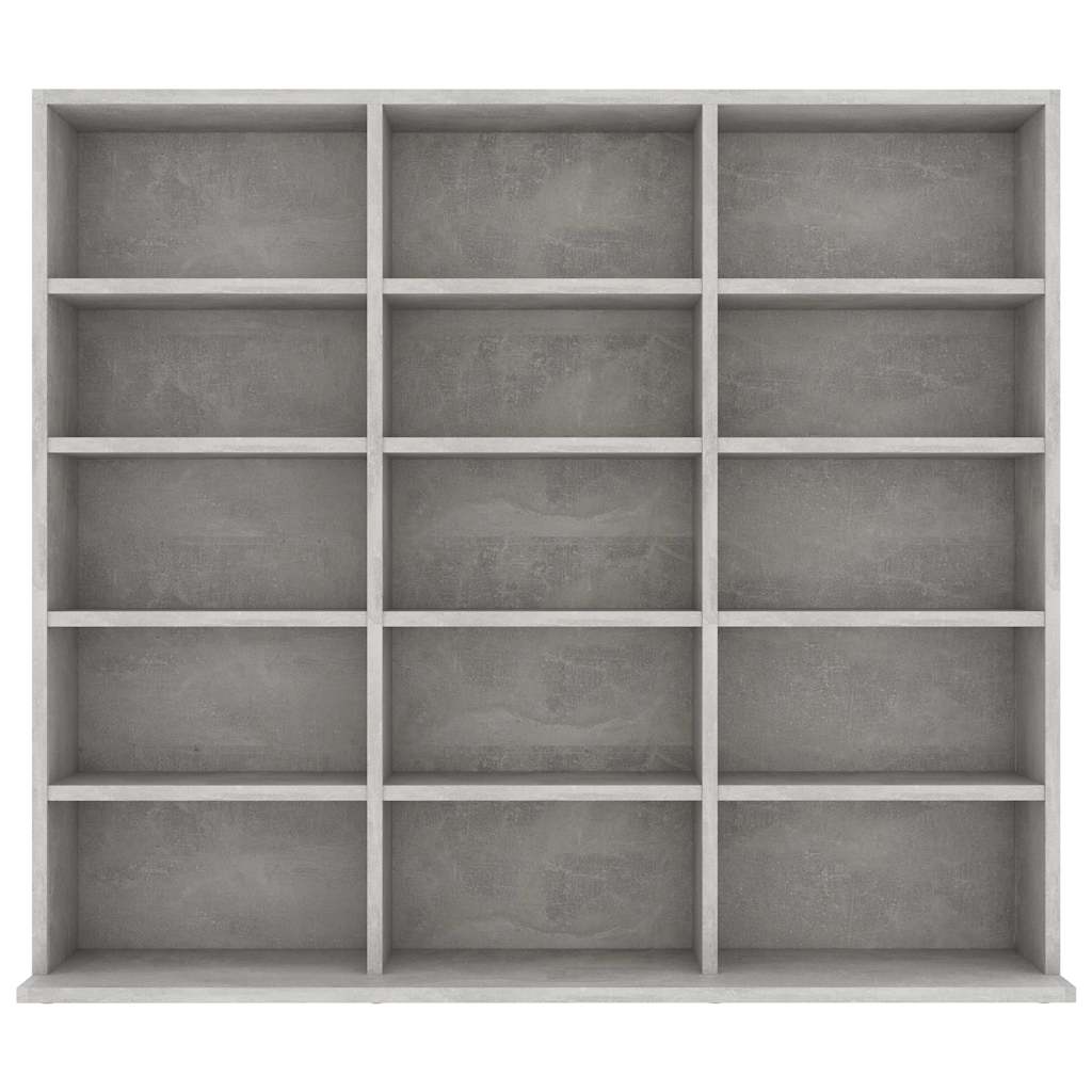 CD-hylle betonggrå 100x23x89,5 cm konstruert tre