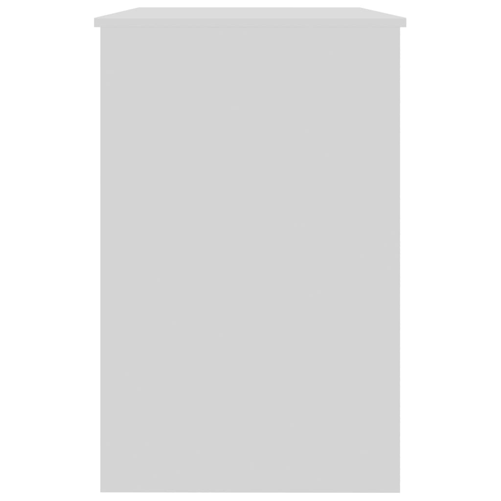 Skrivebord hvit 100x50x76 cm konstruert tre