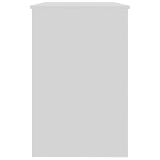 Skrivebord hvit 100x50x76 cm konstruert tre