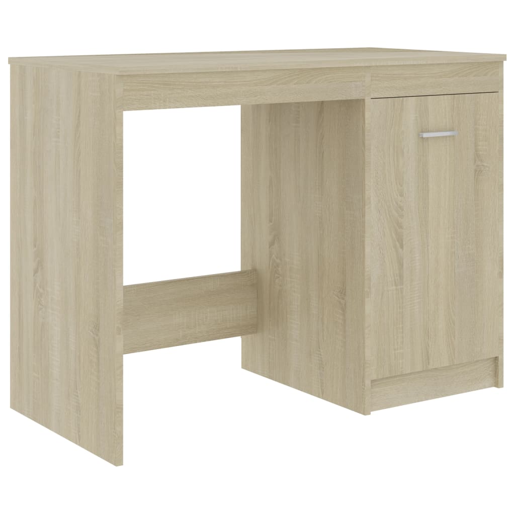 Skrivebord sonoma eik 100x50x76 cm konstruert tre
