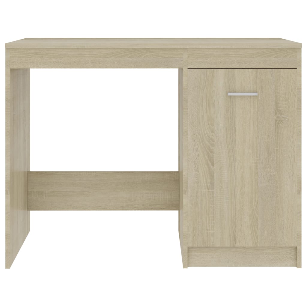 Skrivebord sonoma eik 100x50x76 cm konstruert tre