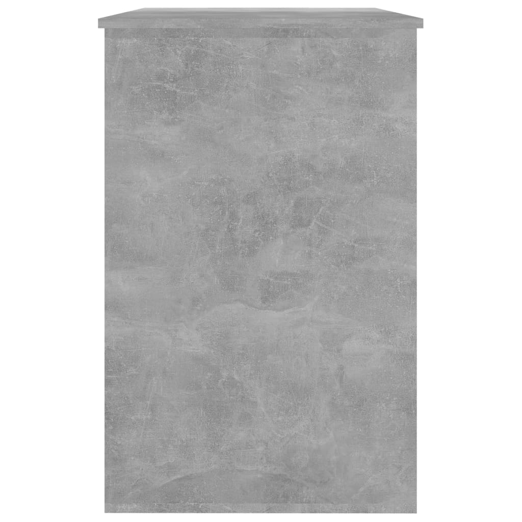 Skrivebord betonggrå 100x50x76 cm konstruert tre
