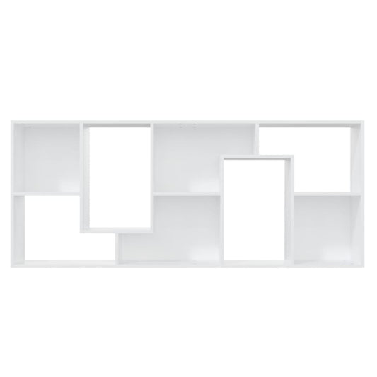 Bokhylle hvit 67x24x161 cm konstruert tre