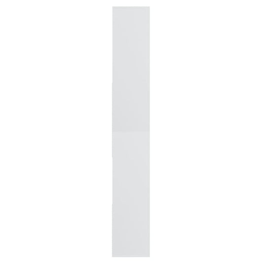 Bokhylle hvit 67x24x161 cm konstruert tre