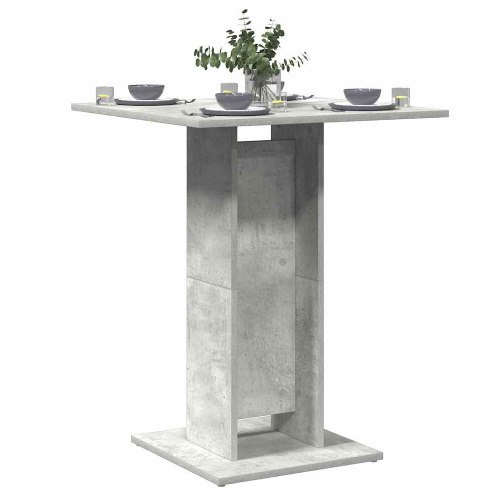 Bistrobord betonggrå 60x60x75 cm konstruert tre