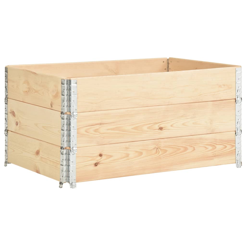 Pallekarmer 3 stk 80x120 cm heltre furu