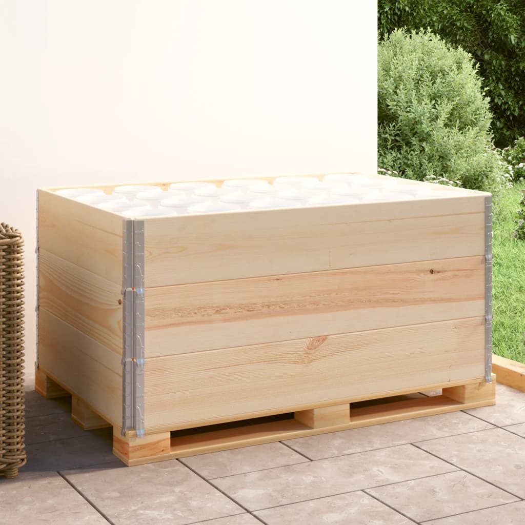 Pallekarmer 3 stk 80x120 cm heltre furu
