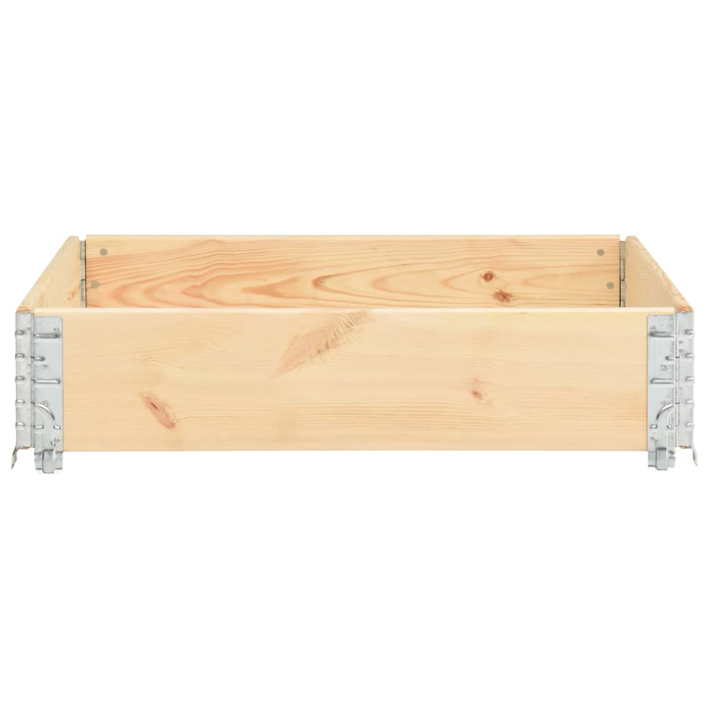 Pallekarm 100x100 cm heltre furu vidaXL
