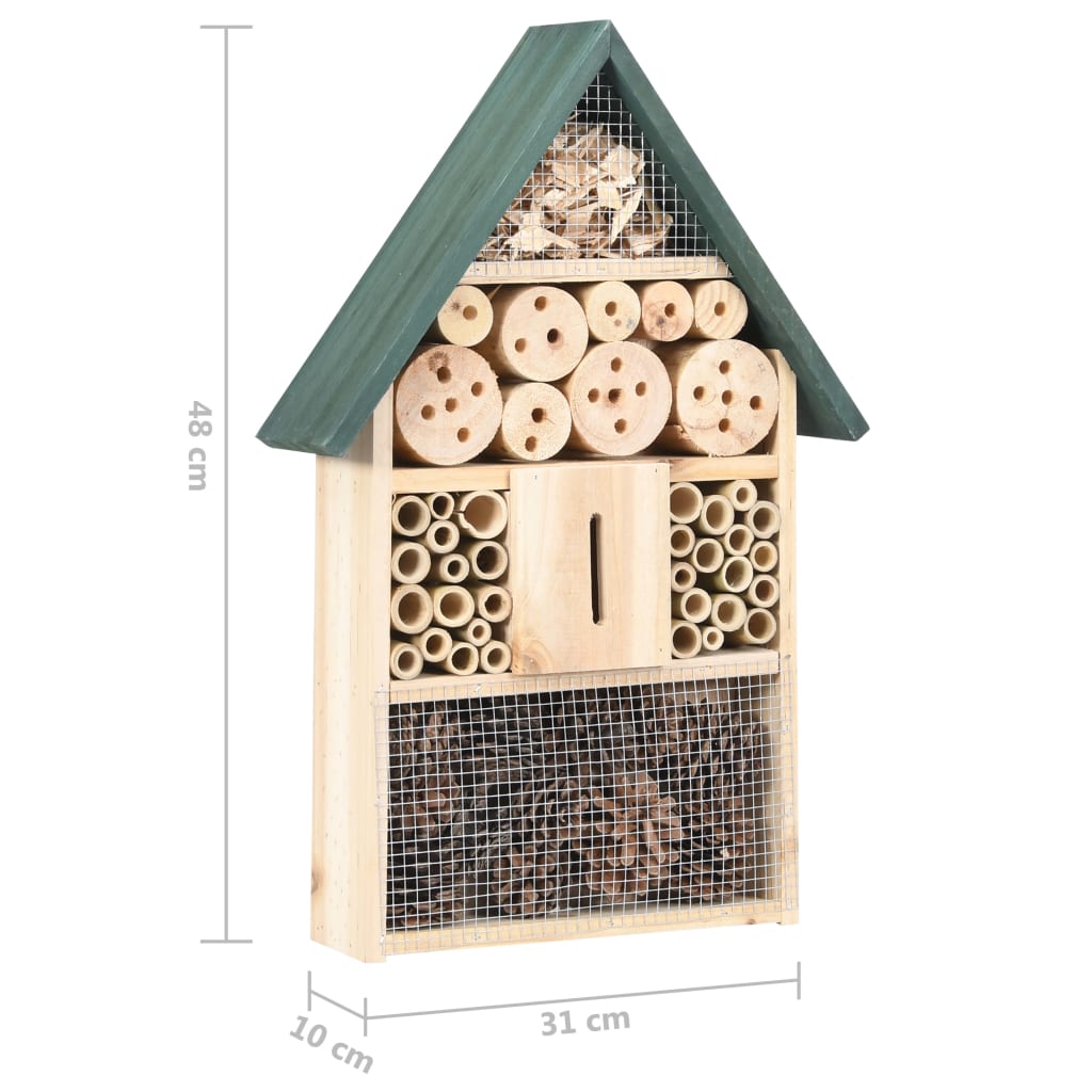 Insekthotell 31x10x48 cm gran vidaXL
