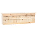 Spurvekasse med 5 rom 68x15x21 cm gran vidaXL
