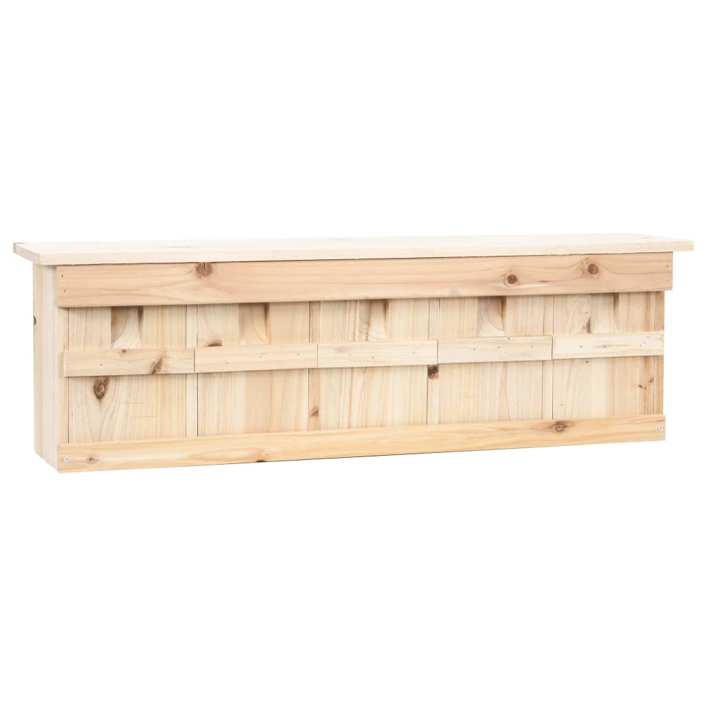 Spurvekasse med 5 rom 68x15x21 cm gran vidaXL