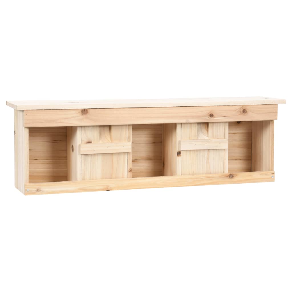 Spurvekasse med 5 rom 68x15x21 cm gran vidaXL