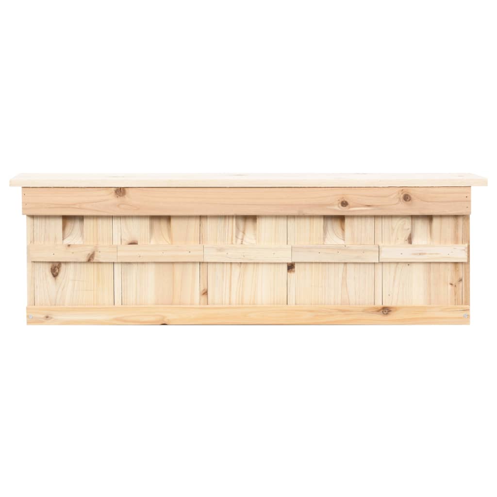 Spurvekasse med 5 rom 68x15x21 cm gran vidaXL