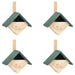 Fuglehus 4 stk 24x16x30 cm gran vidaXL