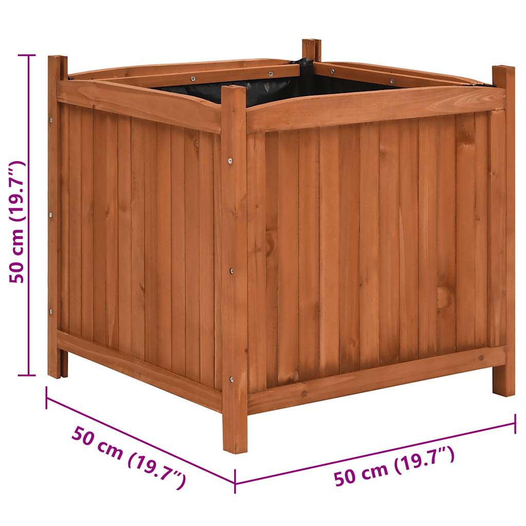 Høybed 2 stk 50x50x50 cm gran