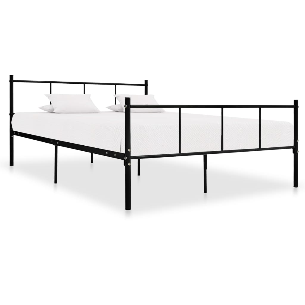 Sengeramme svart metall 160x200 cm
