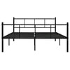 Sengeramme svart metall 160x200 cm