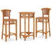 Barsett til hage 3 deler heltre teak