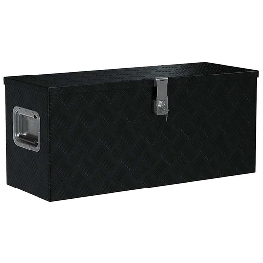 Aluminiumskasse 80x30x35 cm svart