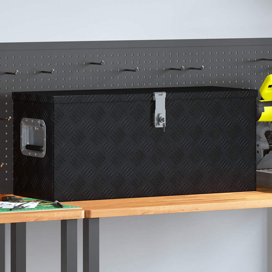 Aluminiumskasse 80x30x35 cm svart