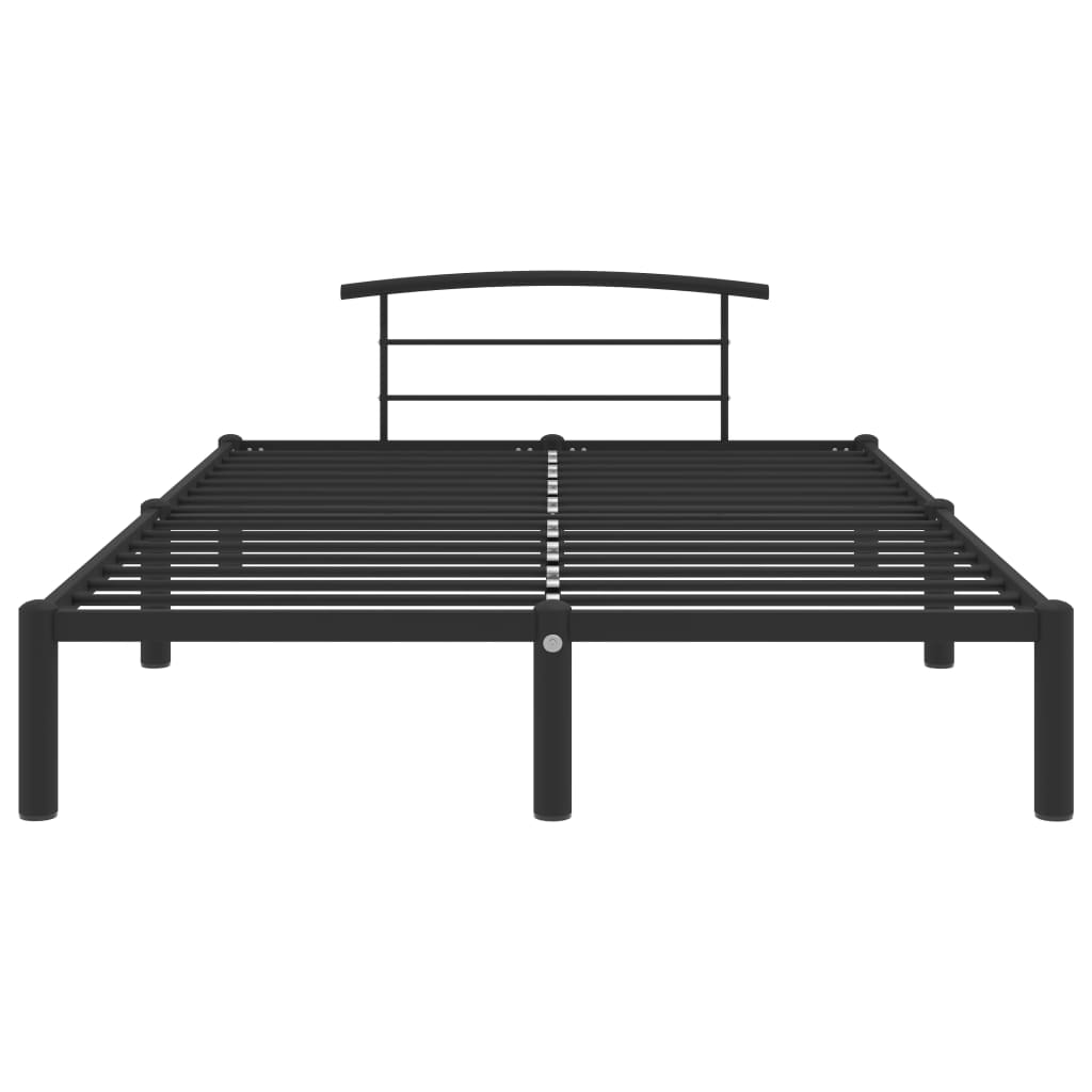 Sengeramme svart metall 160x200 cm