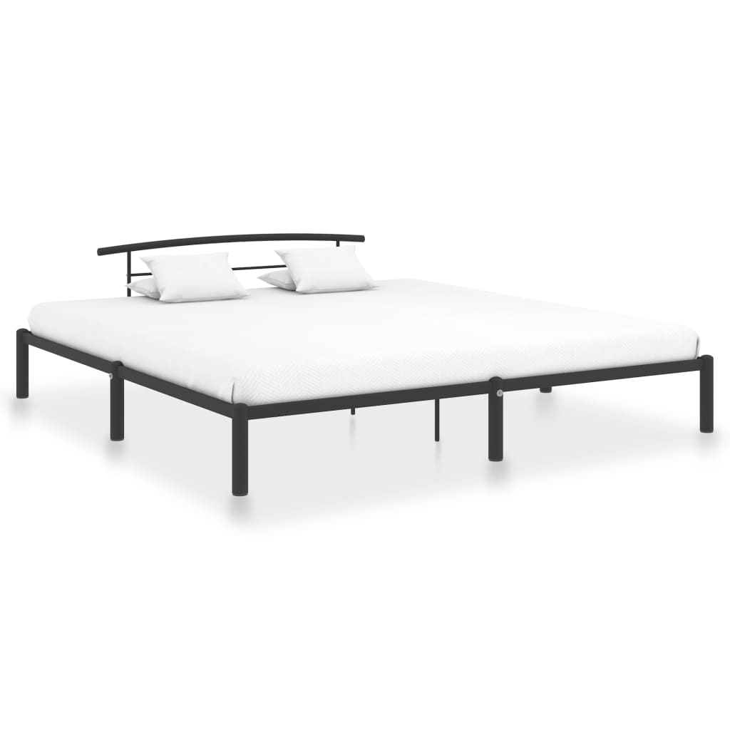 Sengeramme svart metall 180x200 cm