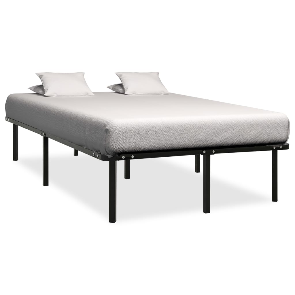 Sengeramme svart metall 120x200 cm