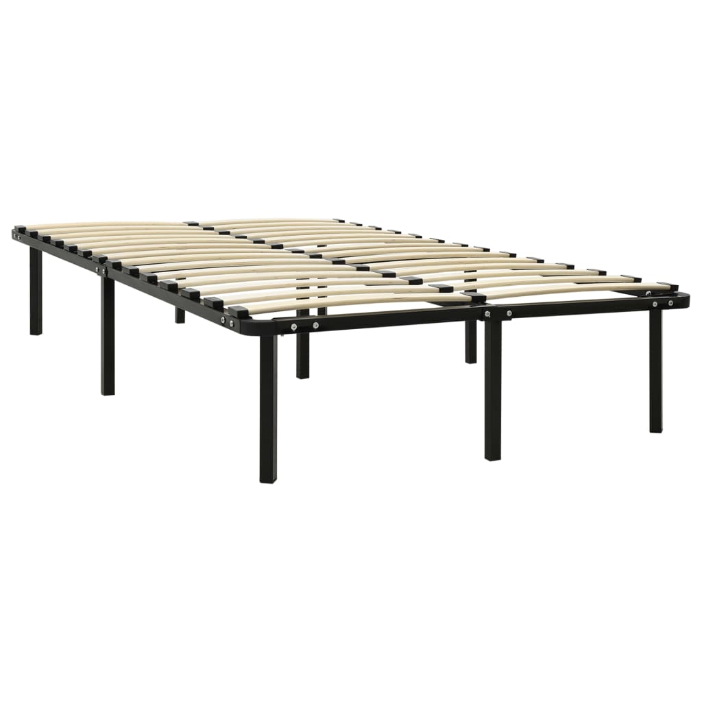 Sengeramme svart metall 120x200 cm