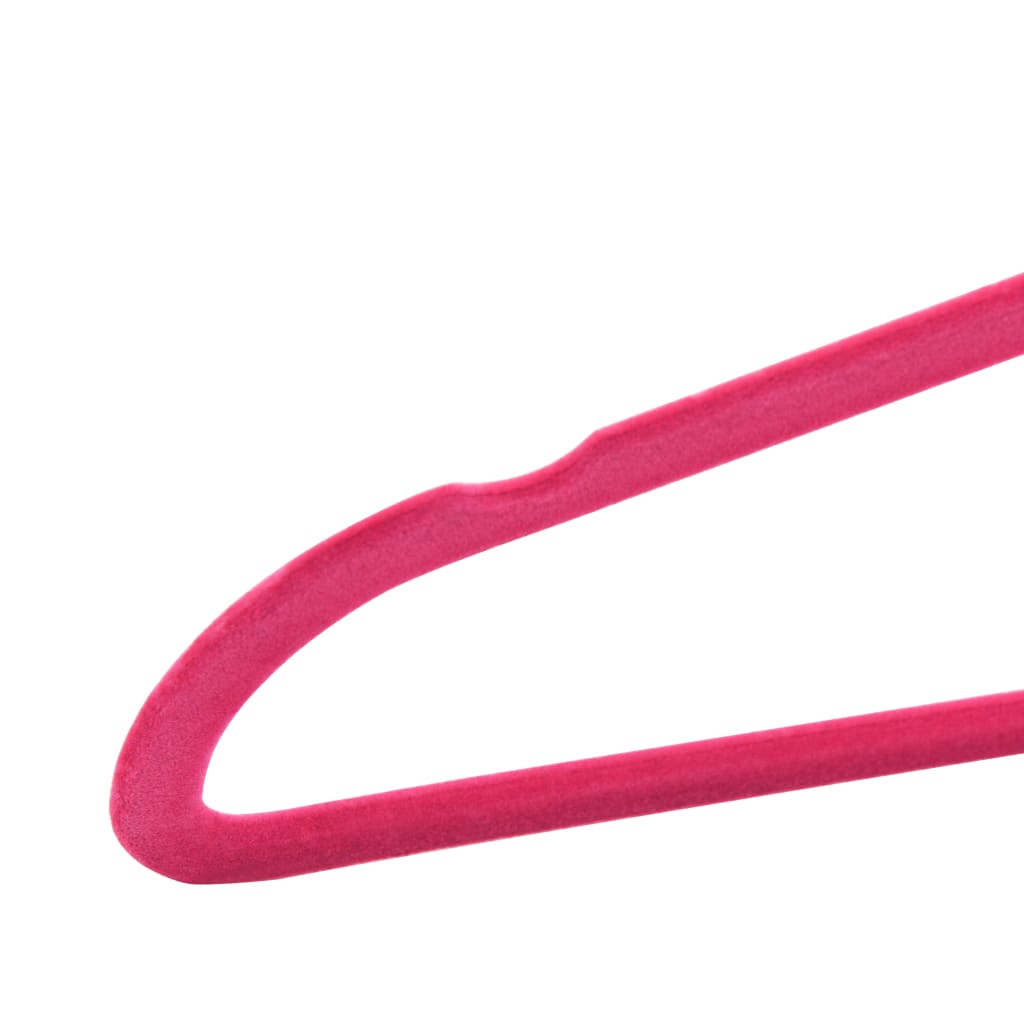 Kleshengere 100 stk sklisikker rosa fløyel